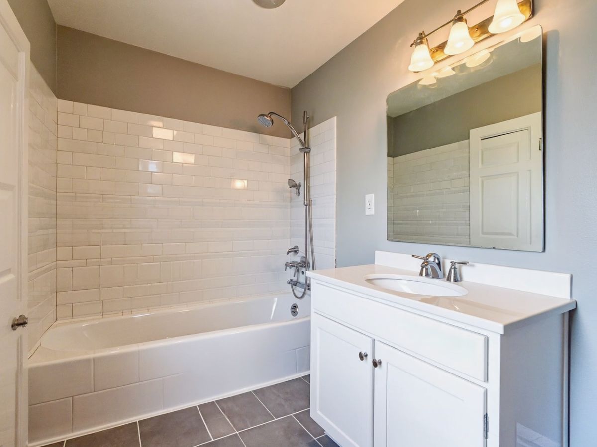 An updated bathroom